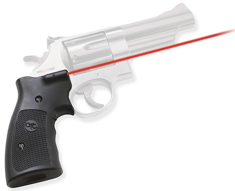 Crimson Trace 011070 Red Laser Lasergrips S&W K/L & N Frame Round or Square Butt, Black Polymer