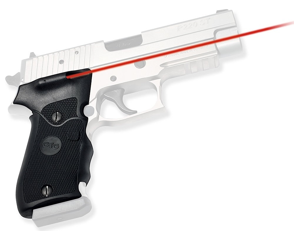 Crimson Trace 011100 Red Laser Lasergrips Sig Sauer P220, 633nM Wavelength Black Polymer