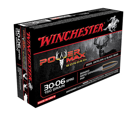Winchester .30-06 Springfield  150 grain Bonded Hollow Point ammunition