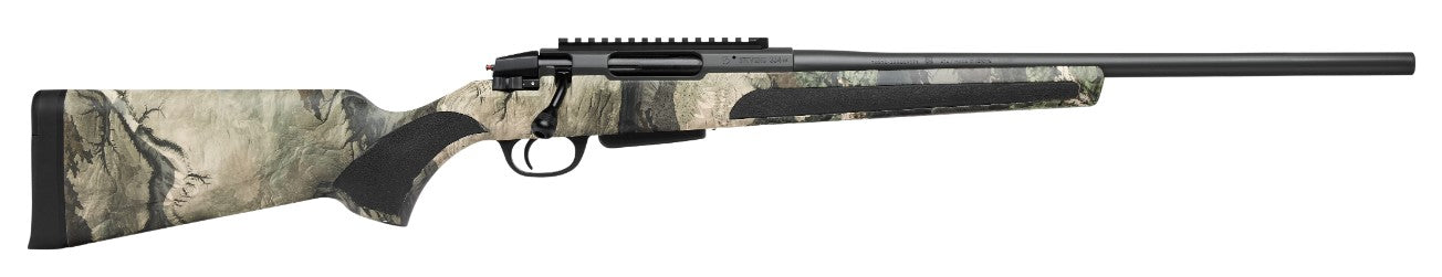 Stevens 19467 334 Bolt Action 308 Win 3+1 20" Camo/Dark Gray Carbon Steel Receiver Integrated Recoil Lug Ergonomic/Recoil Pad Synthetic Stock Picatinny Rail Right Hand