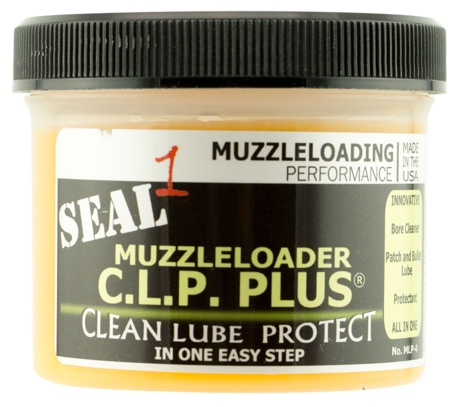Seal 1 MLP4 CLP Plus 4 oz Jar Muzzleloader Firearm Cleaner and Protectant