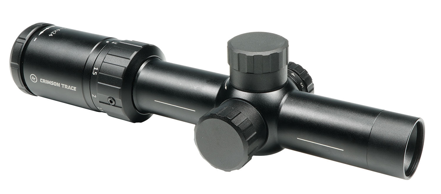 Crimson Trace 2 Series Tactical 1-4x24mm First Focal Plane Red LED Illuminated MOA Scope