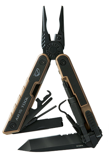 Real Avid AVAR15T AR-15 Maintenance Multitool Serrated Blade Black G10 Handle