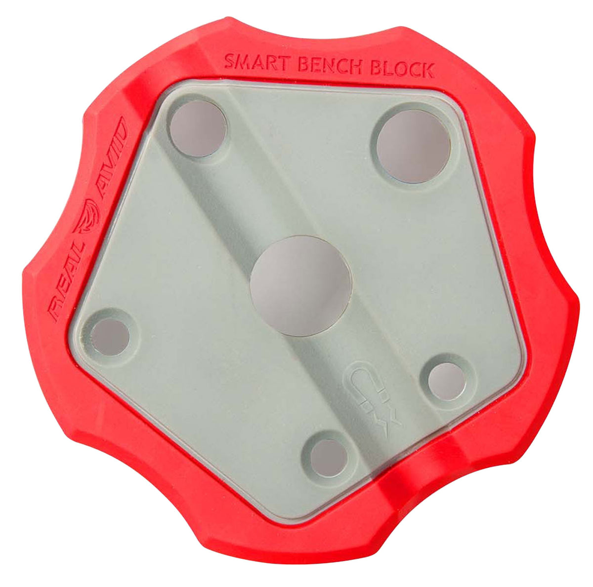 Real Avid AVSBBLK 1911 Smart Bench Block Non-Slip Rubber Base Red/Silver
