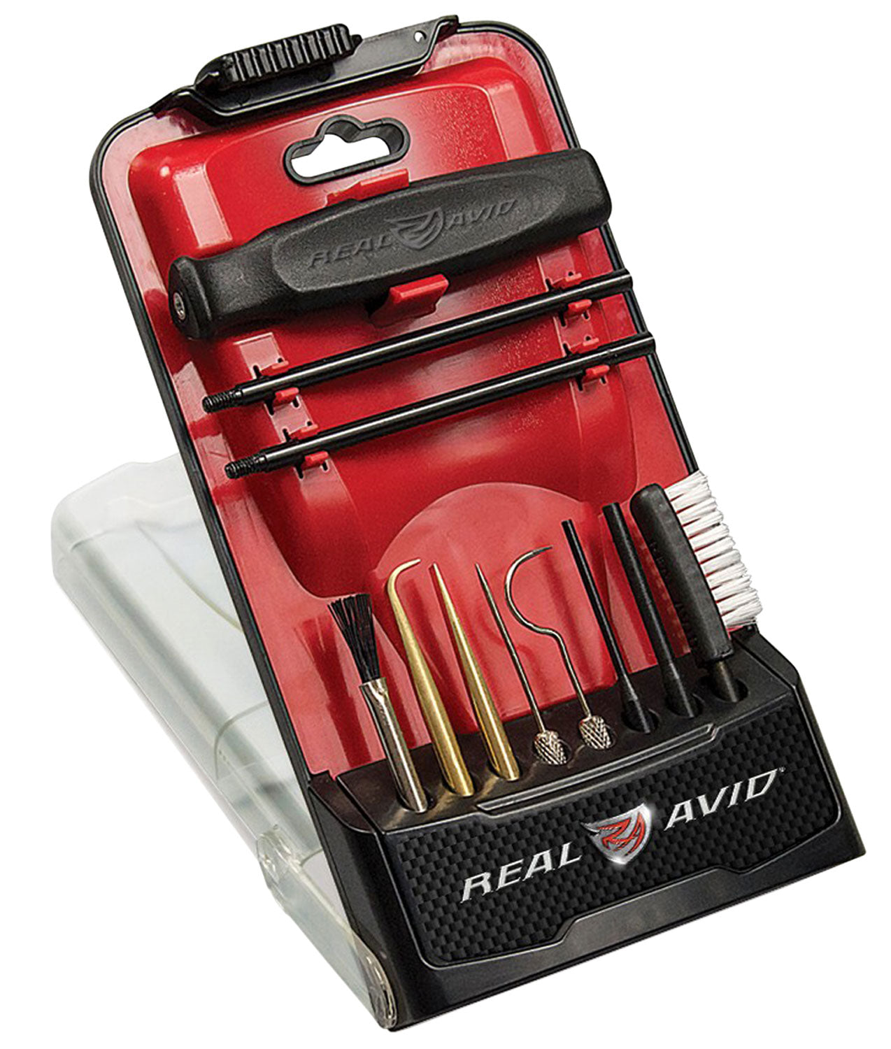 Real Avid Gun Boss Pro Precision Firearm Cleaning Kit Brass Scrapers and Steel Picks