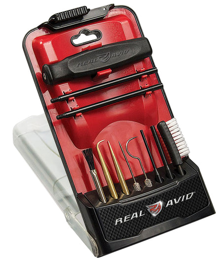 Real Avid Gun Boss Pro Precision Firearm Cleaning Kit Brass Scrapers and Steel Picks