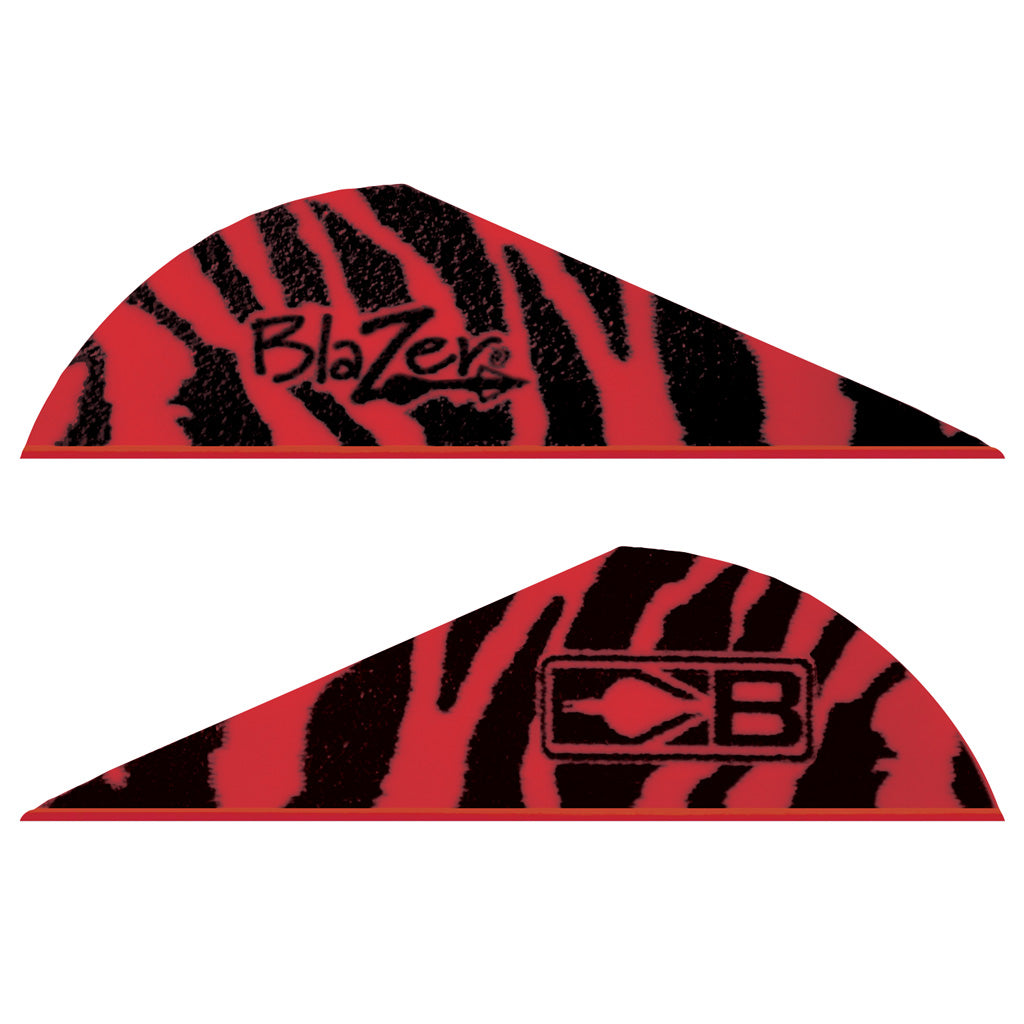 Bohning Blazer Universal Red Tiger Fletching Vanes 100 pk.
