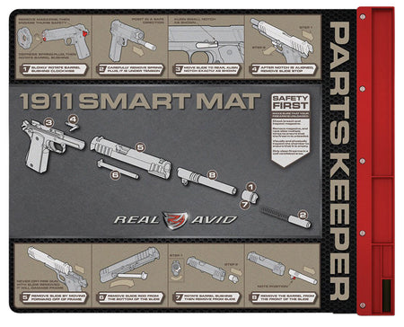 Real Avid AV1911SM 1911 Handgun Cleaning Smart Mat 19" x 16" with Parts Tray