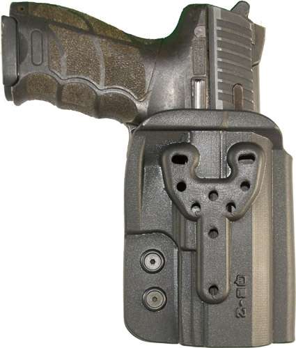 Comp-Tac Black QB OWB Kydex Size 2 Holster HK/Glock/Springfield/SIG Right Hand