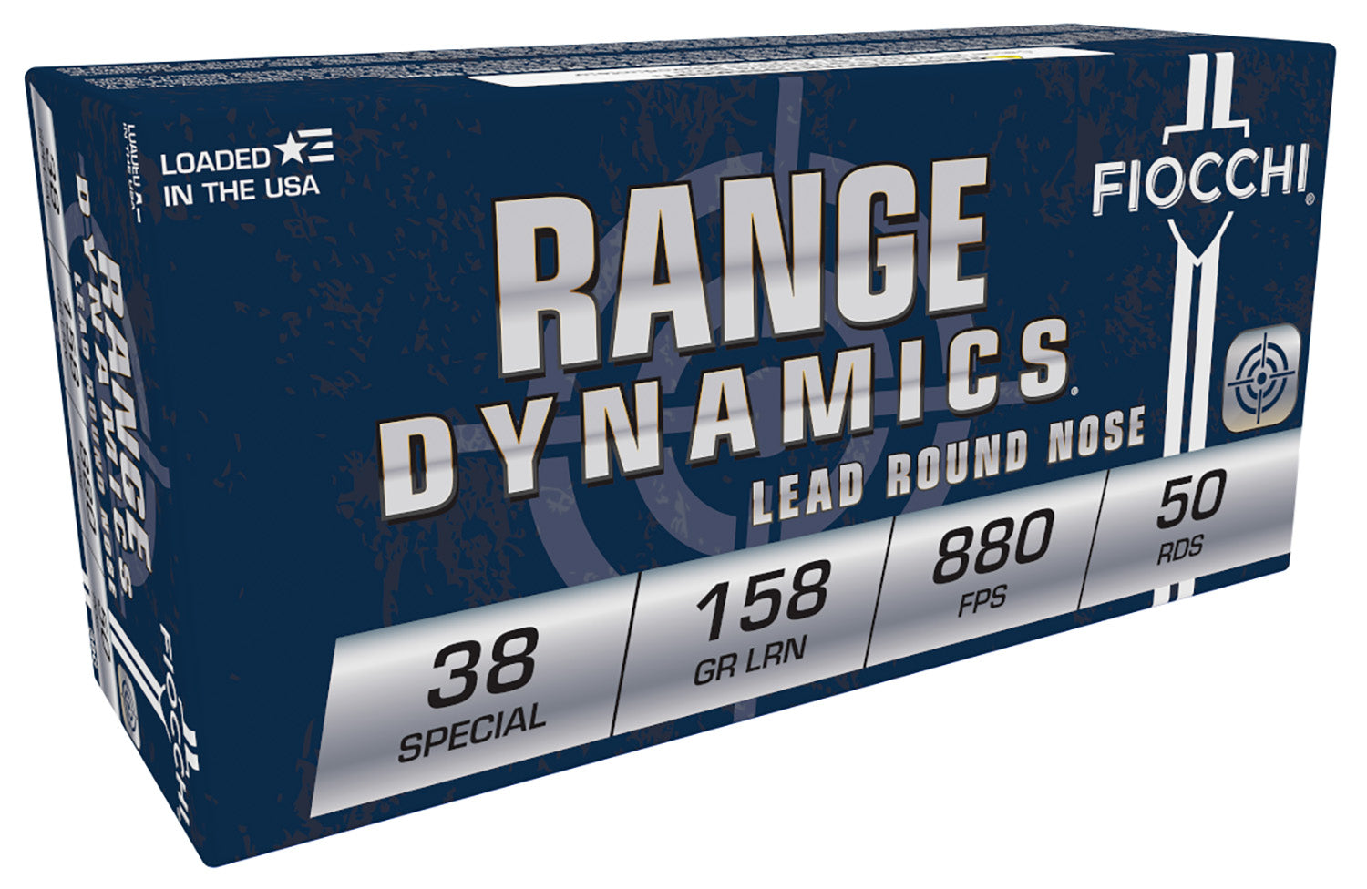 Fiocchi .38 Special Range Dynamics 158 grain Lead Round Nose ammunition