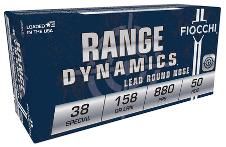 Fiocchi .38 Special Range Dynamics 158 grain Lead Round Nose ammunition