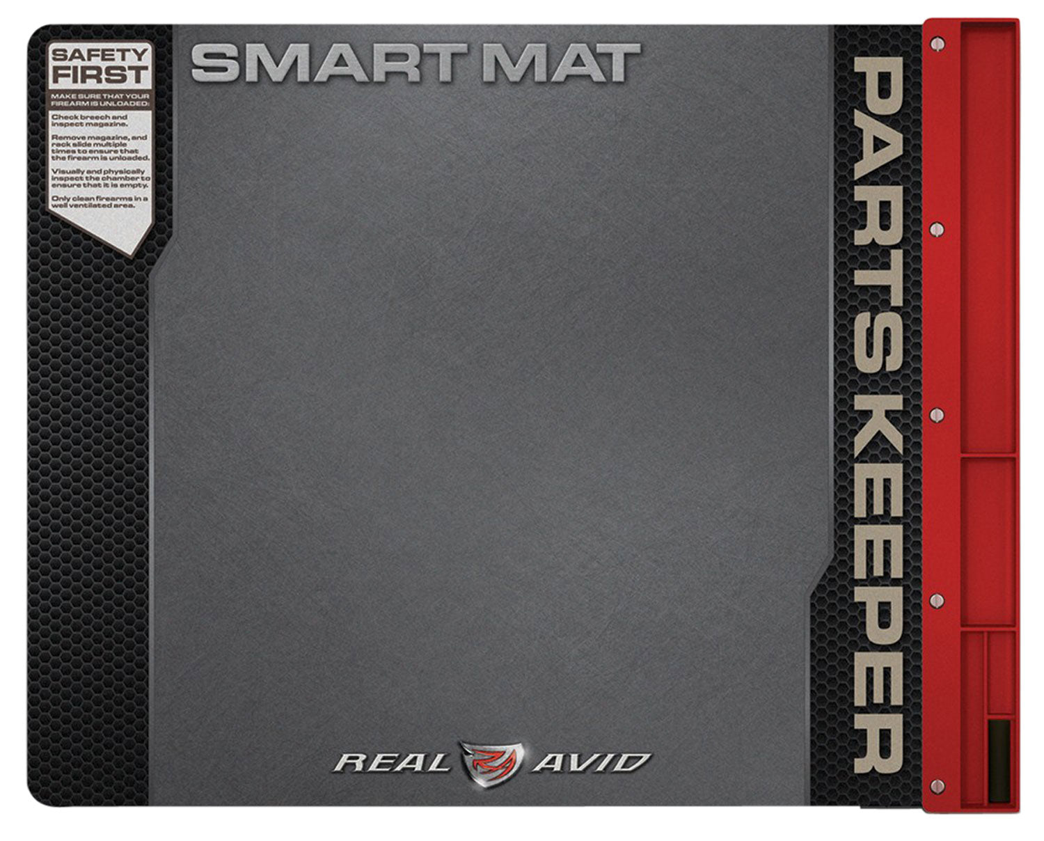 Real Avid AVUHGSM Handgun Cleaning Mat with Parts Tray 19" x 16"