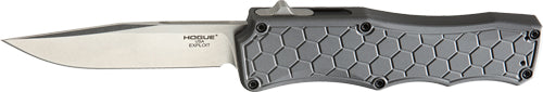 Hogue Exploit 3.5" OTF Auto Knife Clip Point Aluminum Grey