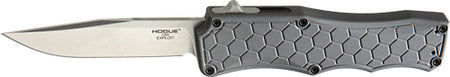 Hogue Exploit 3.5" OTF Auto Knife Clip Point Aluminum Grey