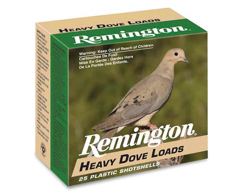 Remington 12 Gauge Shotgun Ammo Heavy Dove Loads Upland 2.75 in 1-1/8 oz #7.5