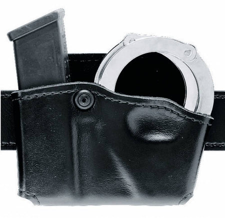 Safariland Model 573 Dual Mag and Cuff Carrier Plain Black Glock 17/22