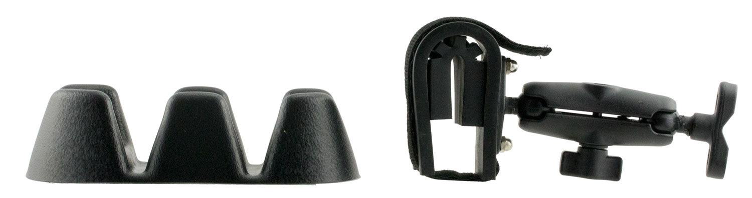 Rugged Gear 15502 Metal Swing Arm Gun and Bow Holder Black