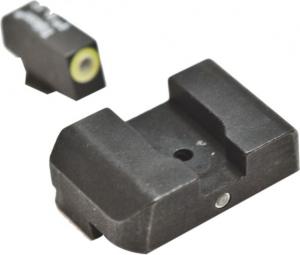 AmeriGlo Pro iDot Sight Set Green ProGlo Front Angled Green Rear Glock 20 21 29 30 31 32 36