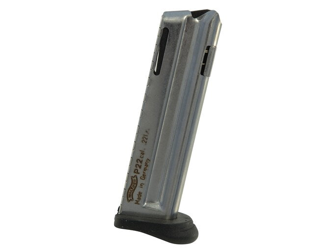 Walther P22Q .22LR 10-Round Finger Rest Handgun Magazine