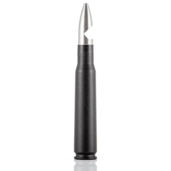 2 Monkey Trading 50 Caliber BMG Shark Design Bottle Opener Black