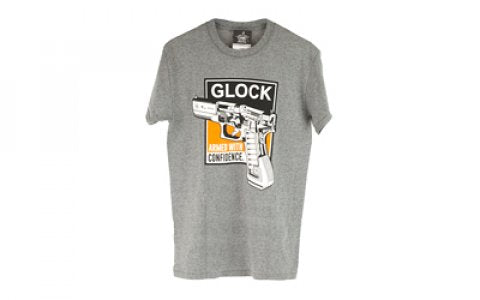 Glock Technical Short Sleeve Shirt Large Heather Grey