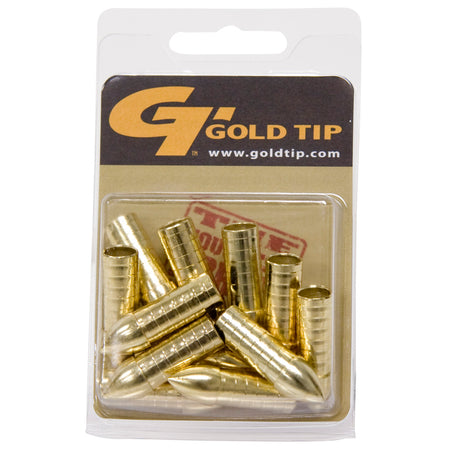 Gold Tip 100 gr. Glue-In One-Piece Points for Triple X Arrows 12 pk.