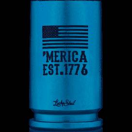 2 Monkey Trading Spirit Shot Glass 30MM A10 Blue Merica Design