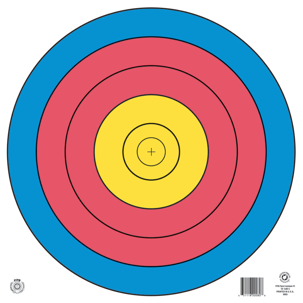 Maple Leaf 80 cm. FITA 5-Ring Official Archery Target Face
