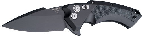 Hogue X5 3.5" Spear Point Folder Aluminum G-Mascus Black Inserts