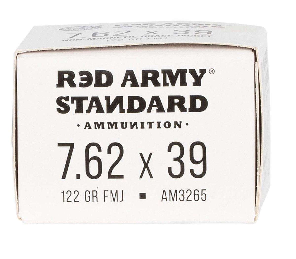 Red Army Standard 7.62x39mm Boat Tail 122 grain Full Metal Jacket Boat Tail ammunition