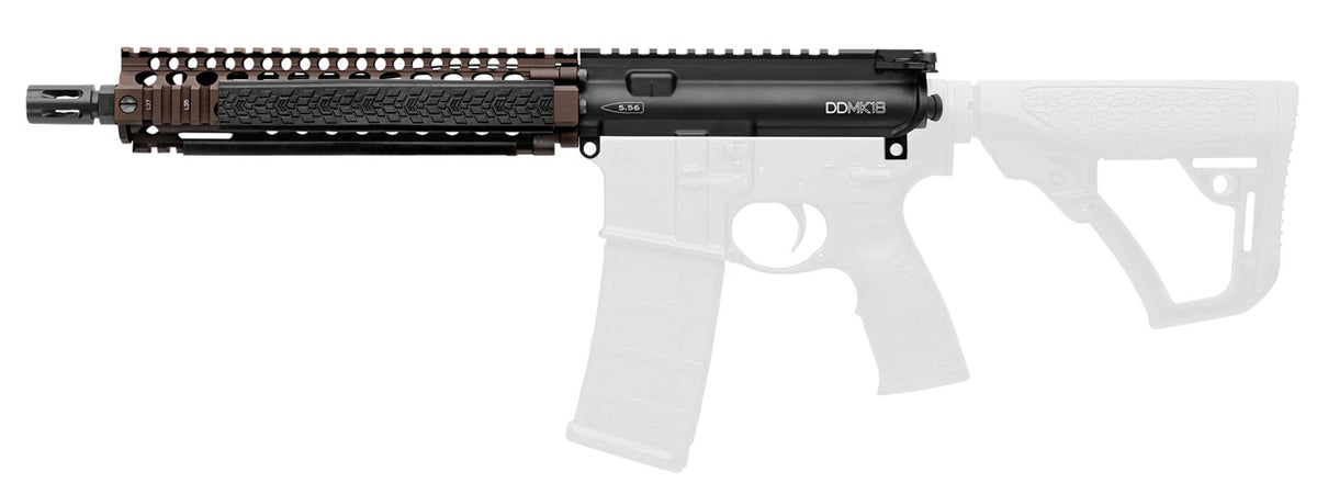 Daniel Defense MK18 Upper Receiver Group 5.56x45mm NATO 10.3" Barrel Black Anodized FDE RISII Rail