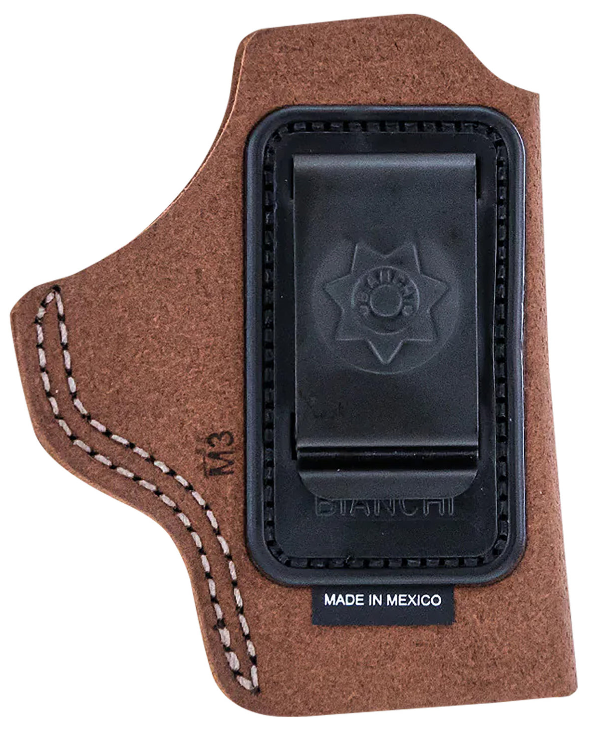Bianchi 18026 6C Tan Leather IWB Concealed Carry Holster - Glock 19, 23, 26, 27, 36 Right Hand