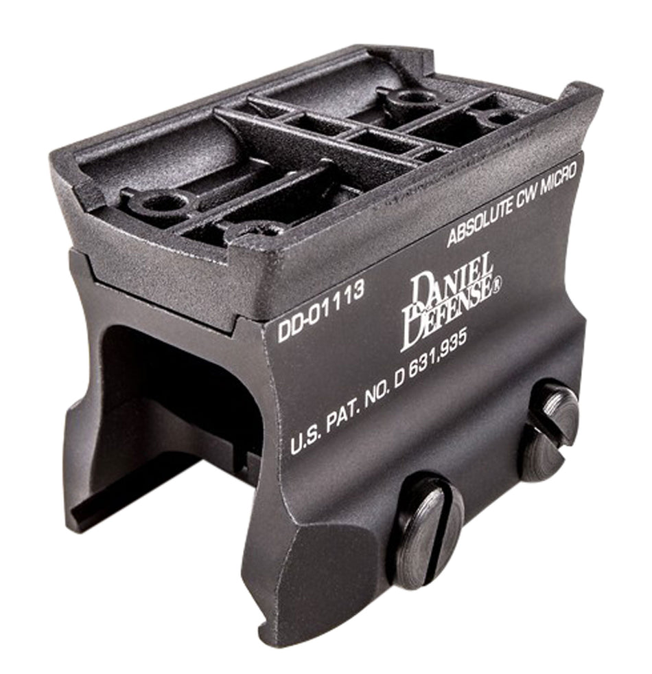 Daniel Defense 0304518025 Black Anodized Micro Red Dot Optic Mount