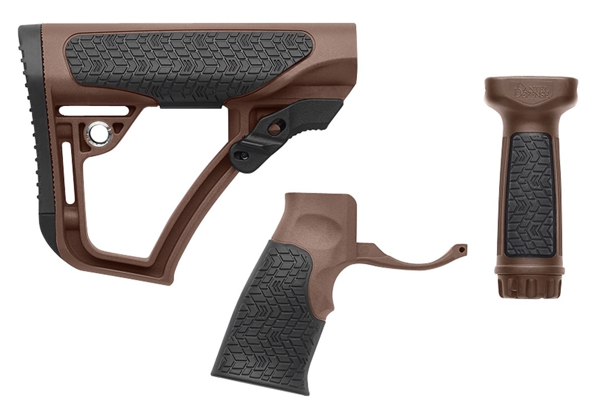 Daniel Defense Collapsible Buttstock and Grip Set Mil-Spec Receiver Extension AR-15