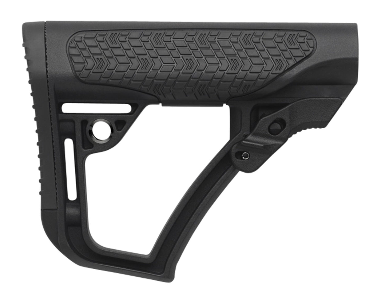 Daniel Defense OEM Black Polymer Collapsible Buttstock for AR-Platform Mil-Spec