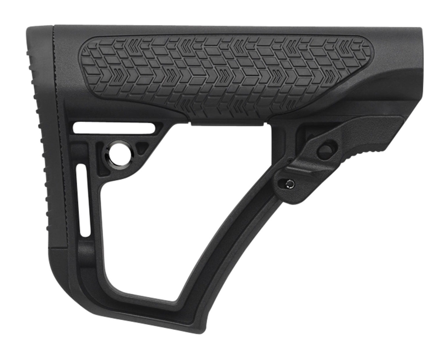 Daniel Defense OEM Black Polymer Collapsible Buttstock for AR-Platform Mil-Spec