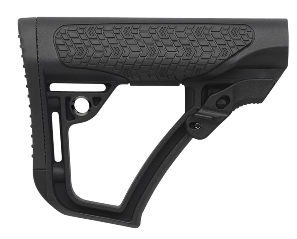 Daniel Defense OEM Black Polymer Collapsible Buttstock for AR-Platform Mil-Spec
