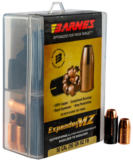 Barnes Expander MZ .50 Caliber 250 Grain Hollow Point Muzzleloader Bullets 24/Box