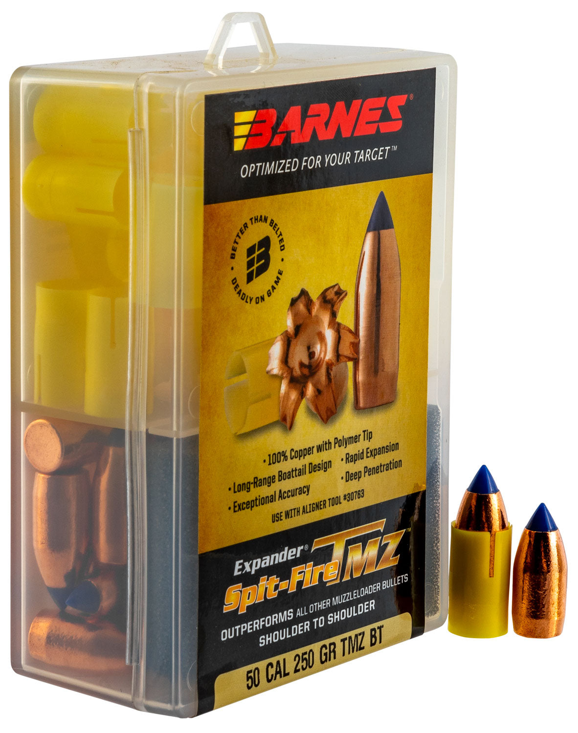 Barnes Spit-Fire TMZ .50 Caliber 250 Grain Muzzleloader Bullets 24/Box
