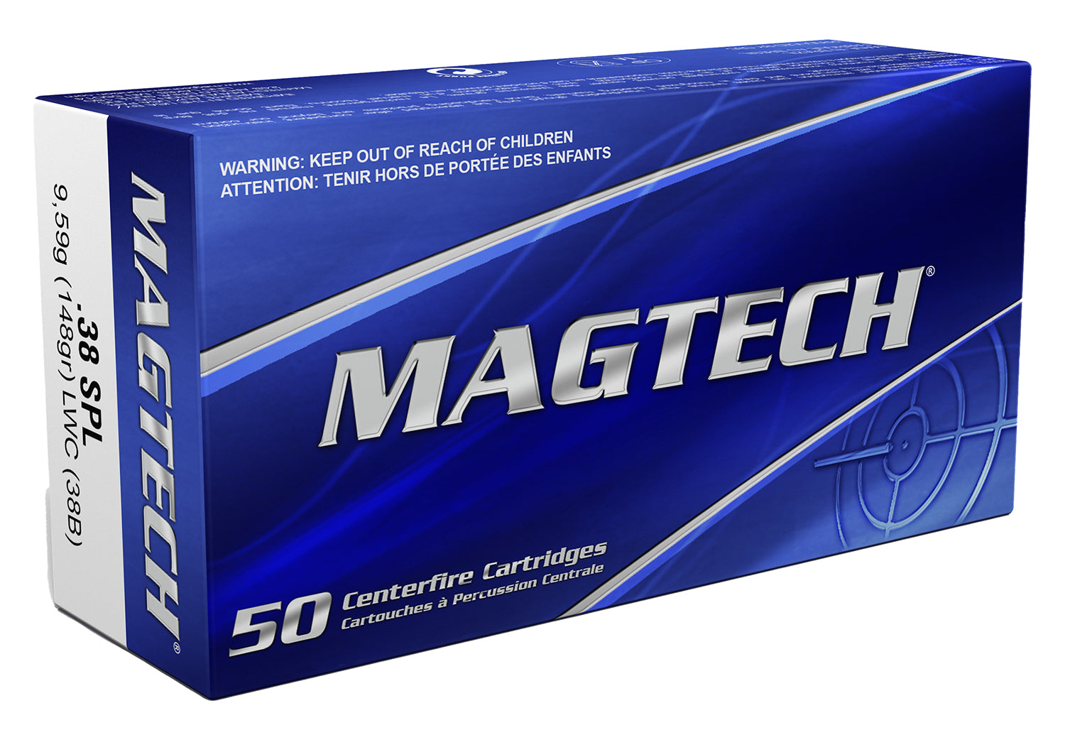 Magtech .38 Special Range/Training 148 grain Lead Wadcutter ammunition