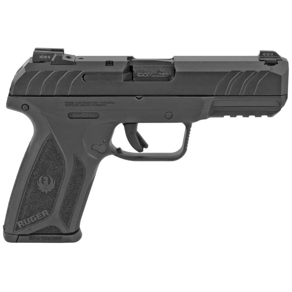 dRUGER SECURITY-9MM 4" PISTOL BLK/BLK 15+1