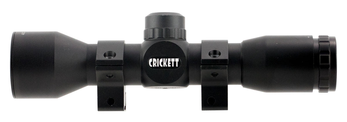 Crickett KSA054 4x32mm 1" Tube Black Mil-Dot Reticle Rimfire Scope with Dovetail Rings