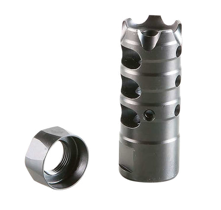 POF-USA 00309 Black Nitride Triple Port Muzzle Brake 5/8x24 308 Win / 7.62x51mm NATO