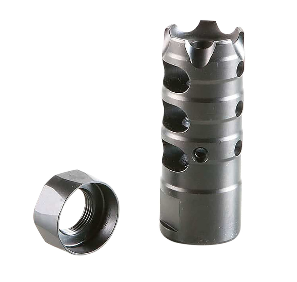 POF-USA 00309 Black Nitride Triple Port Muzzle Brake 5/8x24 308 Win / 7.62x51mm NATO