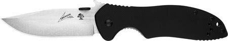 Kershaw 6034T CQC-7K 3.25" Folding Tanto Knife 8Cr14MoV Two-Tone Blade, Black G10/Stainless Steel Handle
