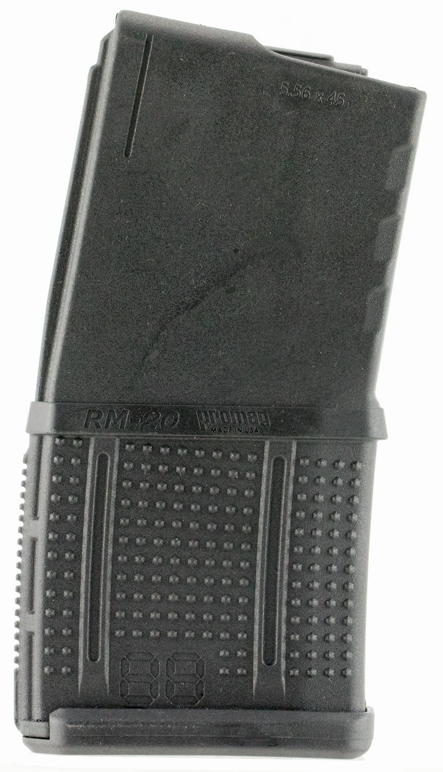ProMag RM20 AR-15 20-Round 5.56x45mm Detachable Roller Follower Magazine Black DuPont Zytel