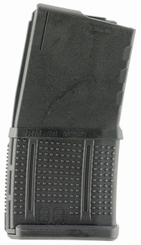 ProMag RM20 AR-15 20-Round 5.56x45mm Detachable Roller Follower Magazine Black DuPont Zytel