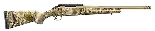 dRUGER AMERICAN GO WILD 6.5CM 16.1 BRNT BRNZ BBL, THRDED, CAMO STOCK 4RD