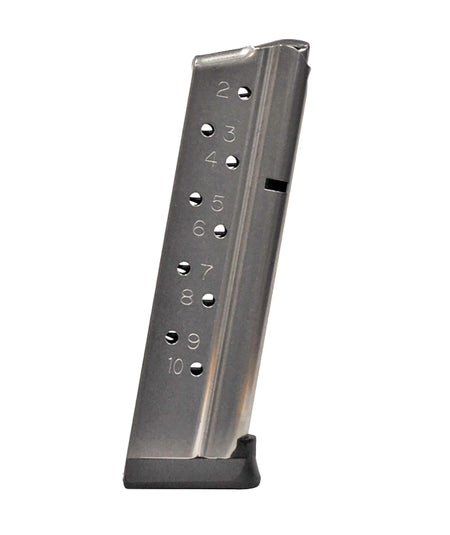 Rock Island 38747 1911 TCM 10-Round 38 Super/9mm/22 TCM Magazine Stainless Metal