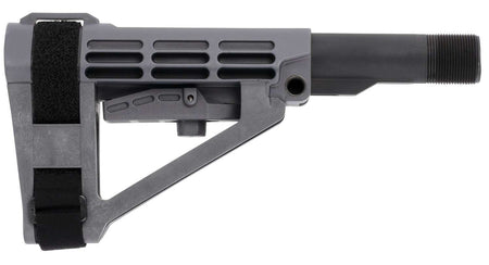 SB Tactical SBA4 Stealth Gray Adjustable Pistol Stabilizing Brace - 5-Position, 6-Pos Mil-Spec Tube